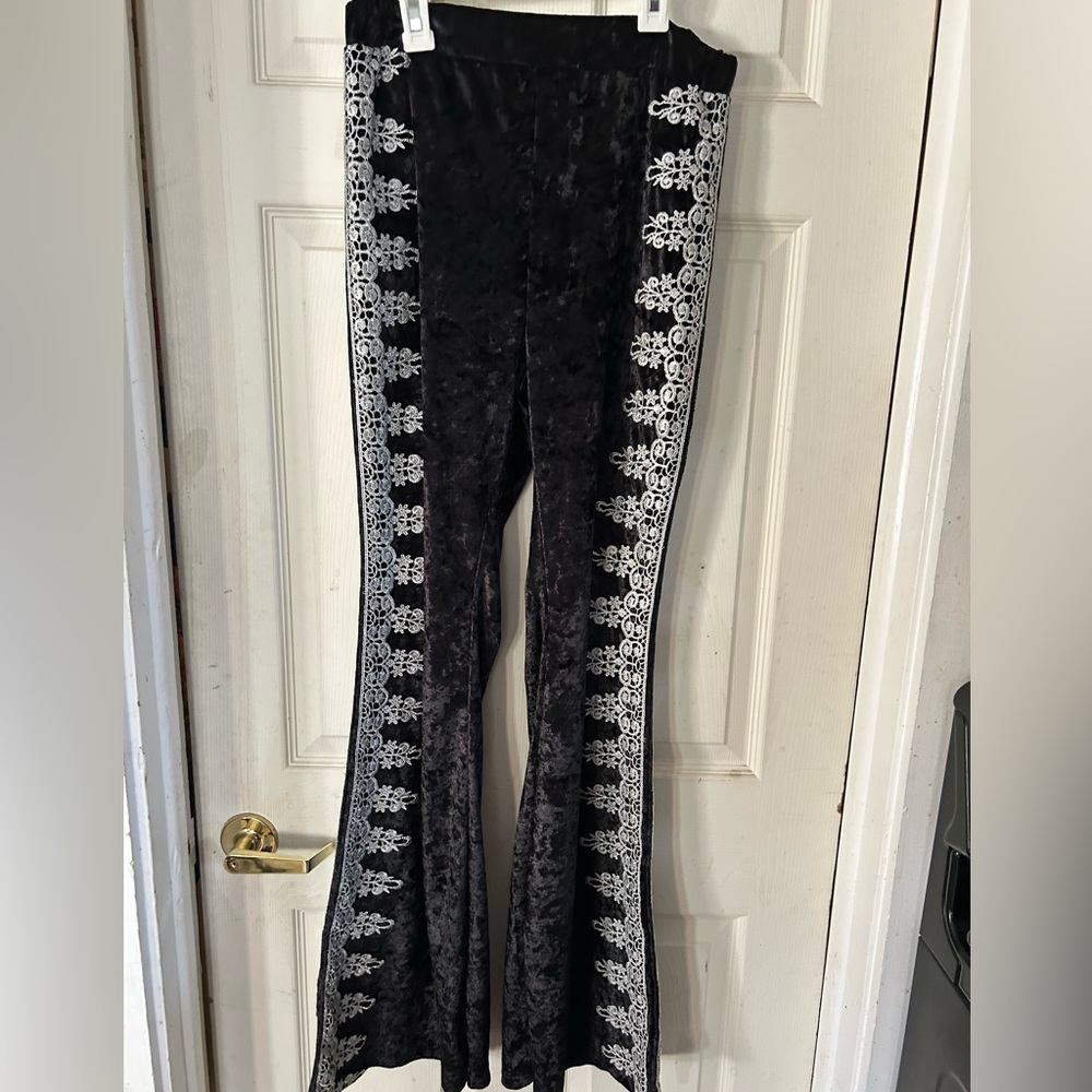 Funky velvet bell bottoms